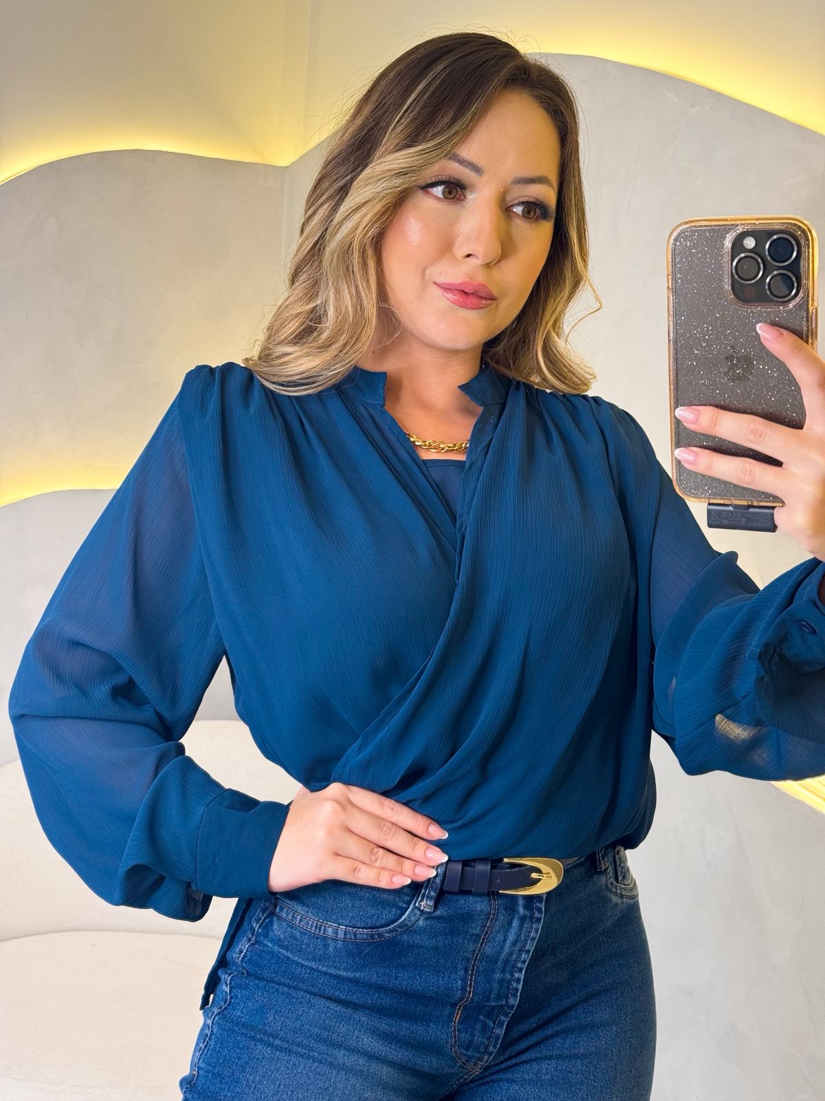 Blusa Lorena- Azul