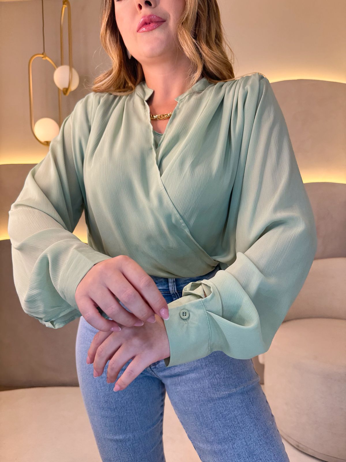 Blusa Lorena- Verde Menta