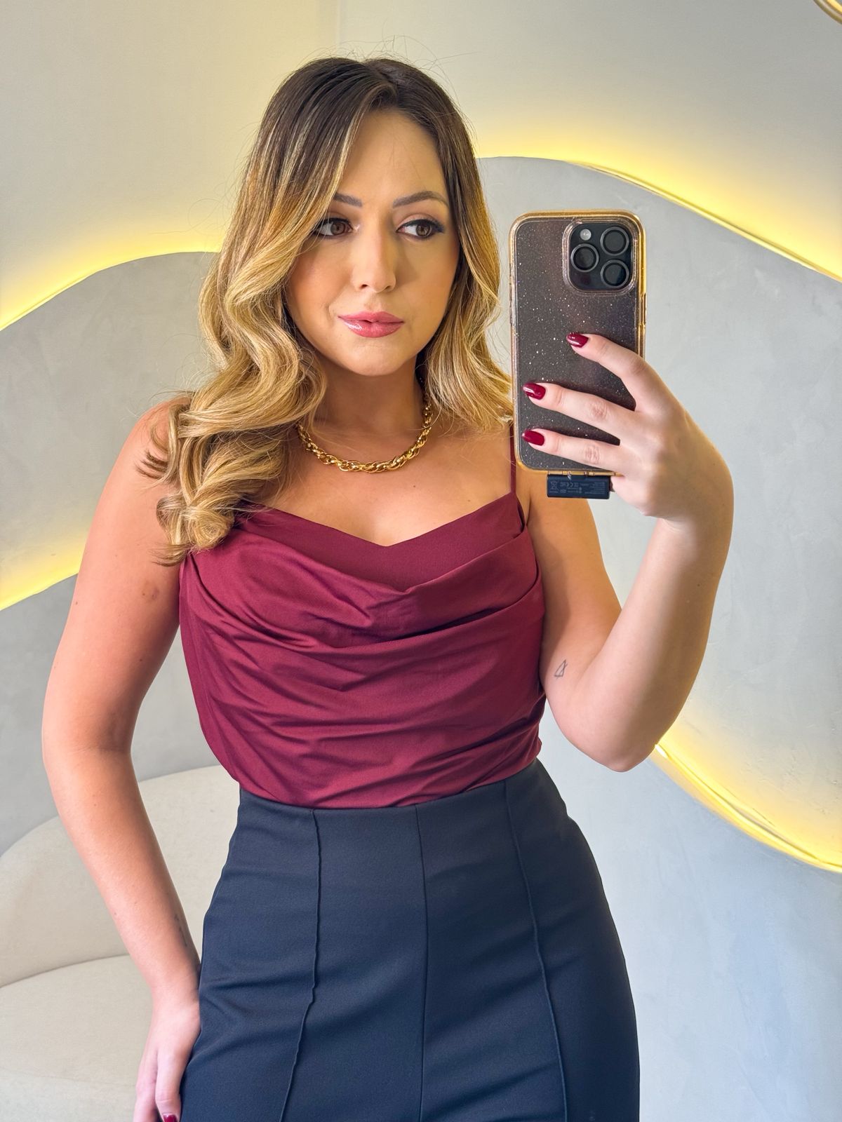 Cropped Dasha- Marsala