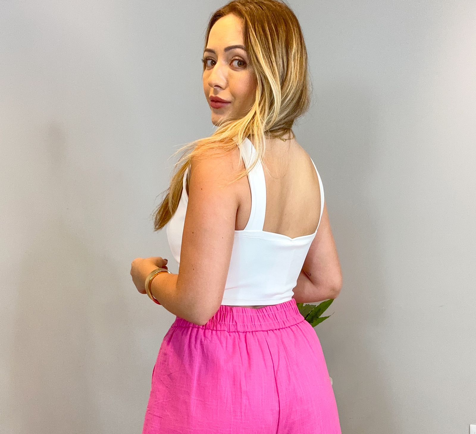 Cropped Jade branco