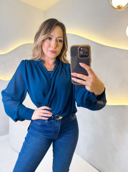 Blusa Lorena- Azul