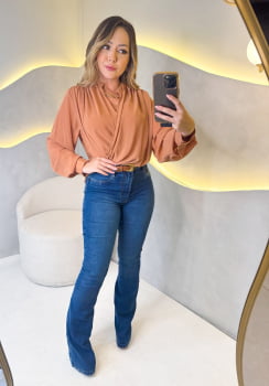 Blusa Lorena- Caramelo