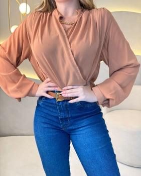 Blusa Lorena- Caramelo