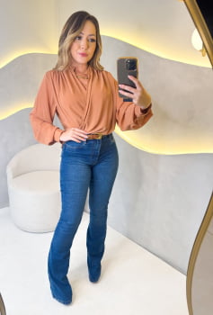 Blusa Lorena- Caramelo