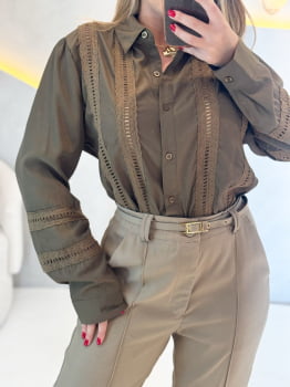 Camisa Charlote Verde Militar