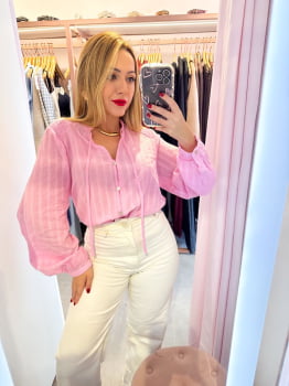 Camisa Kalista- Rosa