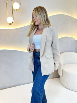 Blazer Suíça nude claro
