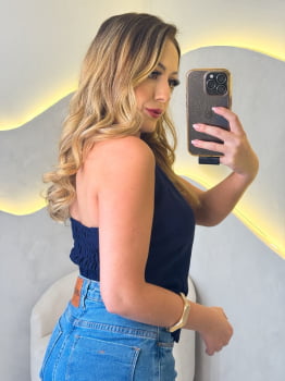 Colete Paulina- Azul Marinho