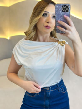 Regata Yana- Branco Regata Yana- Branco