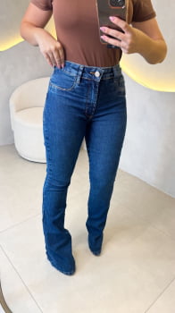 Calça Bootcut- Escura