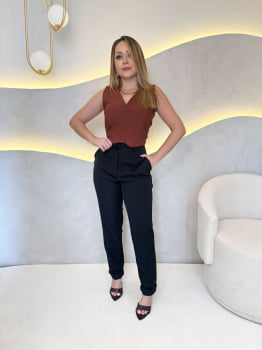Calça Dilara Alfaiataria- Preto