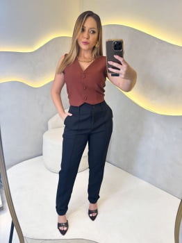 Calça Dilara Alfaiataria- Preto
