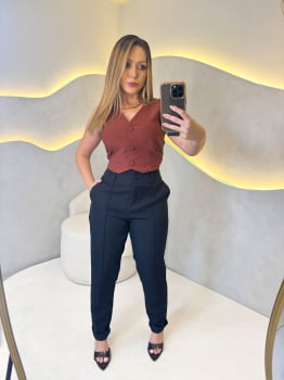 Calça Dilara Alfaiataria- Preto
