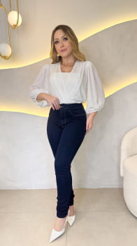 Calça Skinny Carmen- Escura