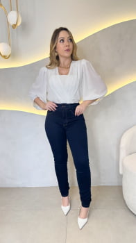 Calça Skinny Carmen- Escura