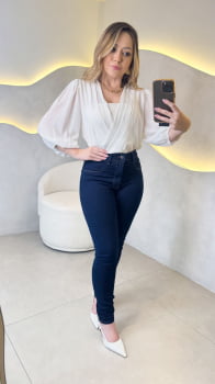 Calça Skinny Carmen- Escura