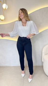 Calça Skinny Carmen- Escura