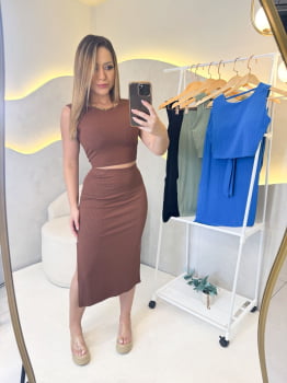 Conjunto Andressa- Marrom