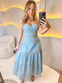 Conjunto Florence- Azul Claro