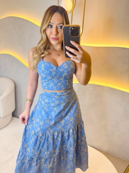 Conjunto Florence- Azul Médio