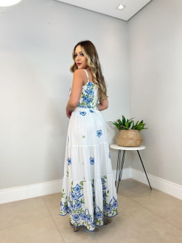 Conjunto Leise Anastacia Branco e Azul 