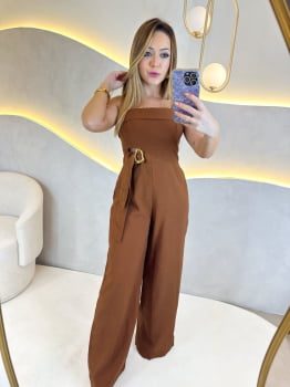 Macacão Naty - Marrom