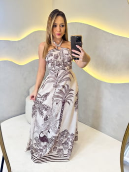 Vestido Ariane OFF/Marrom