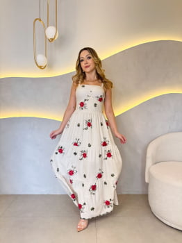 Vestido Francesa- Linho Cru