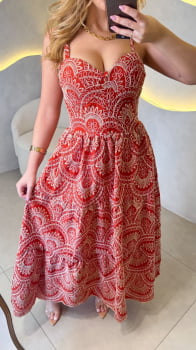 Vestido Laurence- Terracota