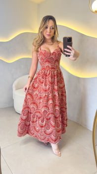 Vestido Laurence- Terracota