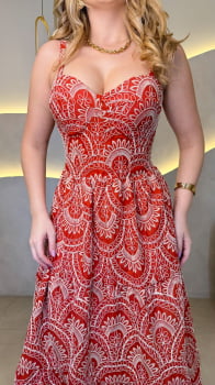 Vestido Laurence- Terracota