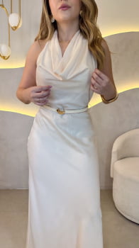 Vestido Mansur- Champagne