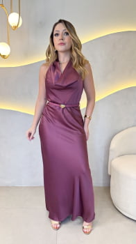 Vestido Mansur- Uva