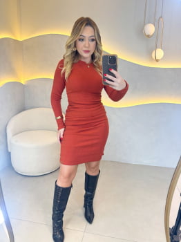 Vestido Naty - Terracota