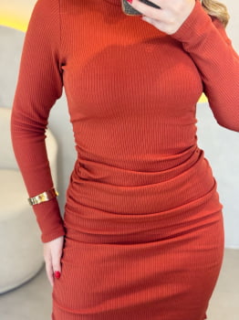 Vestido Naty - Terracota