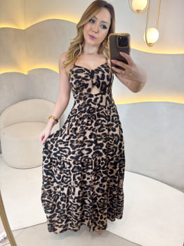 Vestido Yolanda- Onça Vestido Yolanda- Onça