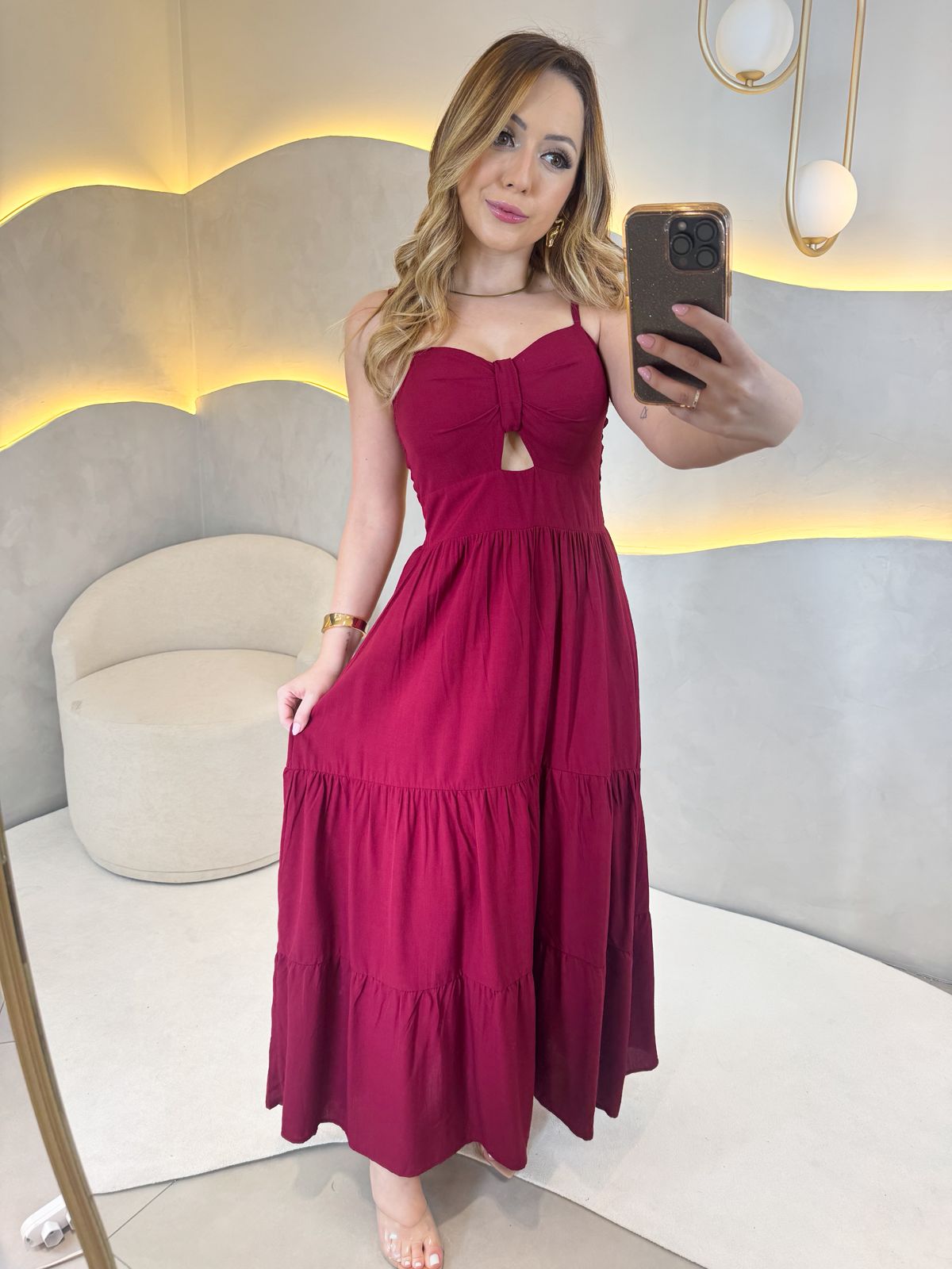 Vestido Yolanda- Marsala