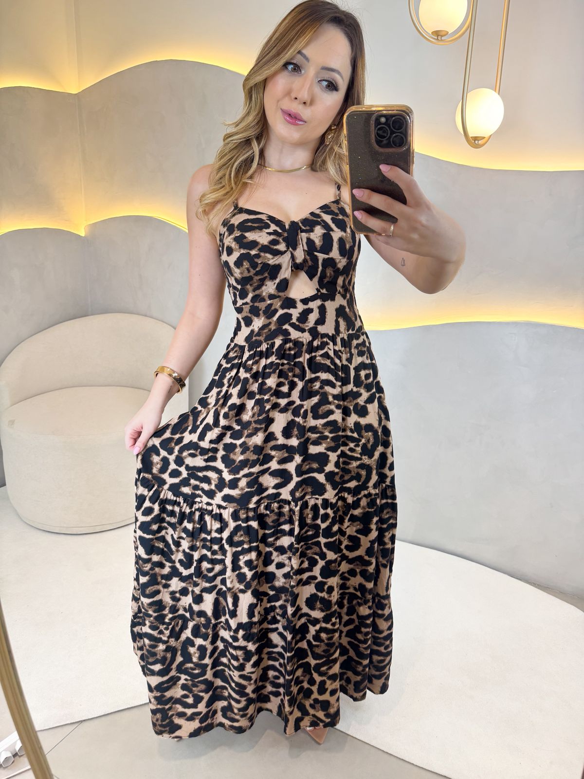 Vestido Yolanda- Onça